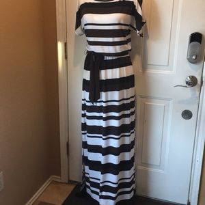 NWOT Chicos stripe maxi dress size 0